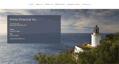 Desktop Screenshot of primefinancial.biz